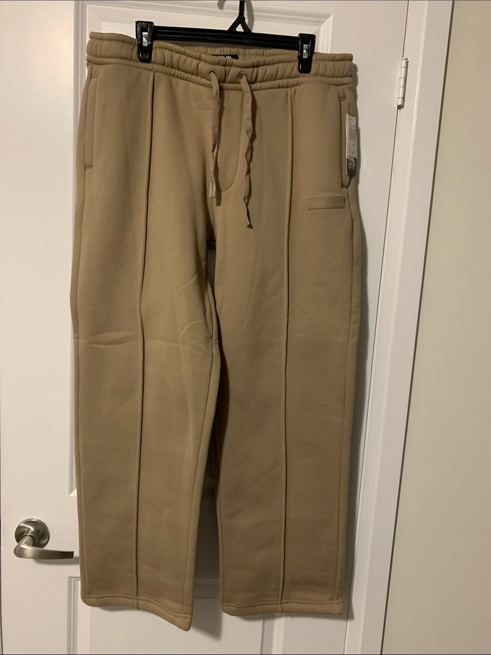 DR Essentials Tan Drawstring Center-Seam Heavy Weight Fleece Joggers